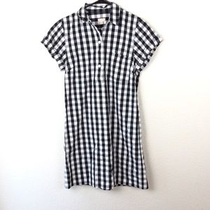 J. Crew Factory Gingham Plaid Shift Dress